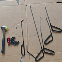 Kit de réparation de bosses de carrosserie PDR, 9 pièces, avec marteau de débosselage et embouts de remplacement, outils de suppression des dommages de grêle automobile