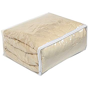 Sacs <span class=keywords><strong>de</strong></span> <span class=keywords><strong>rangement</strong></span> <span class=keywords><strong>pour</strong></span> <span class=keywords><strong>couette</strong></span> en PVC transparent écologiques avec fermeture éclair <span class=keywords><strong>pour</strong></span> oreiller et couverture Emballage recyclable et durable Produits d'impression - Product Image 1