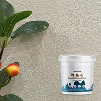 Peinture artistique Yajingshi, finition mate, anti-moisissure, imperméable, sans formaldéhyde, construction facile, pour murs de showroom