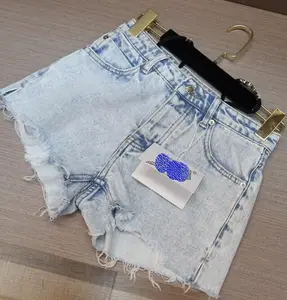 Calção jeans sexy e design de calça jeans feminina, venda quente de calções de denim para mulheres, 2023