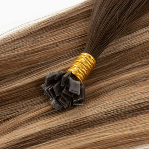 Extensions de cheveux Haohao Hair, cheveux européens Remy, pointes plates K-Tip, couleur claire, haute qualité, kératine brute, cuticules alignées - Product Image 1