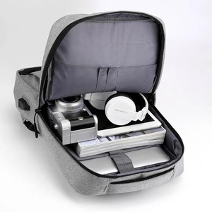 Factory Wholesale Custom USB Laptop <b>Backpack</b> <b>Waterproof</b> Nylon Lining Luxury Fashionable Design Zipper Closure for Business Use - Product Image 4