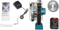 Scie circulaire sans fil portable de qualité industrielle 20V avec batterie lithium-ion pour la coupe du métal, des carreaux et du bois