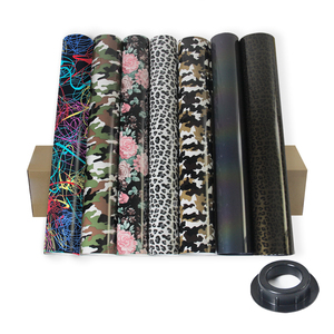 2021 Plaid Fashion Animal Pattern Htv <strong>Leopard</strong> <strong>Print</strong> Camouflage Flower Colorful Reflective Heat Transfer <strong>Film</strong> Vinyl for T-shirts - Product Image 6