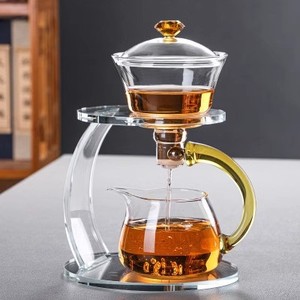 Ensemble de théière et cafetière magnétique semi-automatique multifonction en verre borosilicate haute résistance au chaleur et créatif - Product Image 1