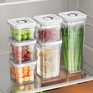 <span class=keywords><strong>Barattoli</strong></span> in Plastica PET Trasparente Multiuso, Senza BPA, per Conservazione <span class=keywords><strong>Sottovuoto</strong></span> di Alimenti e Cereali in Cucina - Product Image 2