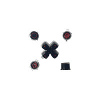 Bouton directionnel en forme de croix Crystal D-Pad pour manette PS5, remplacement des touches ABXY et du stick analogique