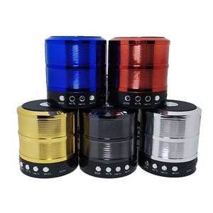 Altavoz inalámbrico de Metal con Bluetooth, Mini Subwoofer portátil con micrófono, <span class=keywords><strong>tarjeta</strong></span> TF, radio FM, AUX, MP3, reproductor de música - Product Image 2