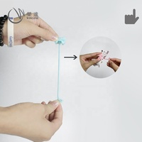Articles de support pour écouteurs réutilisables, attaches de câble USB, sangles avec nœud papillon, en Silicone, 50 pièces