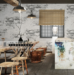 Home <strong>Decor</strong> 3D PVC Wood Grain Wall Stickers Paper Brick Stone Wallpaper Self-Adhesive Living Room Bedroom <strong>Kitchen</strong> <strong>Decoration</strong> - Product Image 2