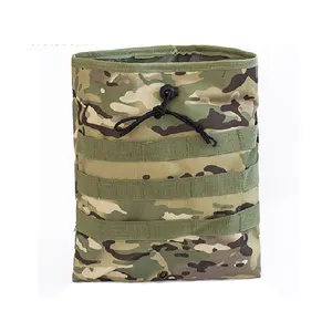 Various size drawstring pouch camouflage bag travel package recycle waist tactical pouch for promotion