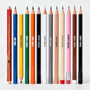 Cadeau d'entreprise promotionnel personnalisé avec logo imprimé par sublimation pour étudiants Hex # 2 crayons - Product Image 1
