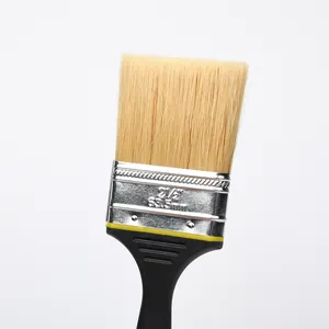 Professionale industriale e artigianale 3in setole pennello con impugnatura in gomma plastica personalizzabile strumenti OEM
