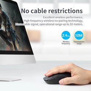 Ratón Inalámbrico Programable Ultraligero F-37 de 58g, 2.4G, Envío Rápido, para Juegos de PC y Oficina, Ergonómico, Bajo MOQ, Disponible en Stock - Product Image 3