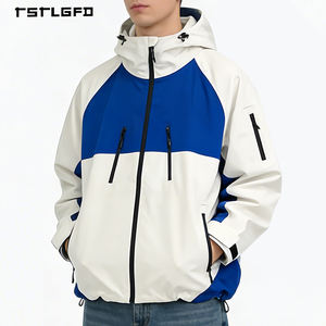 Chaqueta Varsity Personalizada para Hombre, Gruesa, de Nailon Estampado, con Cuello Alto, Capucha, Impermeable, Resistente al Viento, con Cierre Frontal y Logotipo - Product Image 3