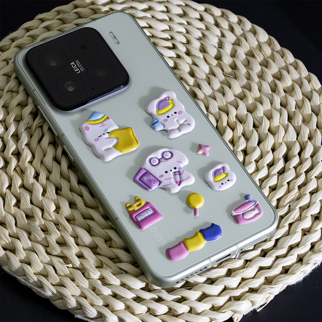 Custom 3d Paper Design Bubble Fruit Gum Stickers Pvc Personalized Phone Kids Soft Bubble Button Cute Stickers