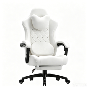 Chaise de Gaming 2026 Haut de Gamme à Dossier Haut, en Tissu Respirant, avec Massage Vibrant Chauffant et Support Lombaire Chauffant - Product Image 6
