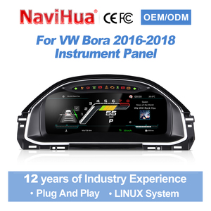 Navihua - Prix d'usine - Système Linux Carplay pour tableau de bord numérique de voiture - Compteur virtuel Carplay pour Volkswagen VW Bora 2016-2018 - Product Image 1
