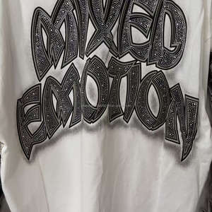 Hochwertige Schwere 100% Baumwolle Mixed Emotions Retro Lose Hot Brick Graffiti Bedruckter Langarm Vintage Hoodie für Männer - Product Image 6