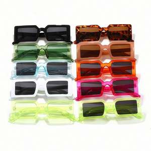 Nouvelles lunettes de soleil rectangulaires tendance avec logo personnalisé, couleur bonbon rétro, petites lunettes carrées pour femmes - Product Image 4