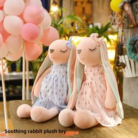 Peluche Lapin de Pâques - Jouet de Confort Doux en Forme de Lapin, Cadeau pour Enfants, Compagnon de Sommeil