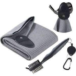 Oem Design Microfiber Custom Magnet Golf Towel with <b>Clip</b> Quick-Dry All Seasons - Product Image 3
