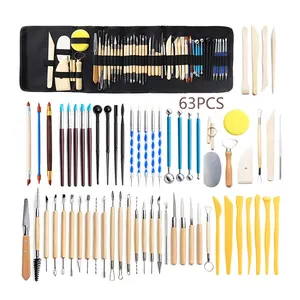 Polymer Clay Tools Set Pottery Tools Kit Ceramic Tools Supplies for Adults Sculpting Modeling Shaping