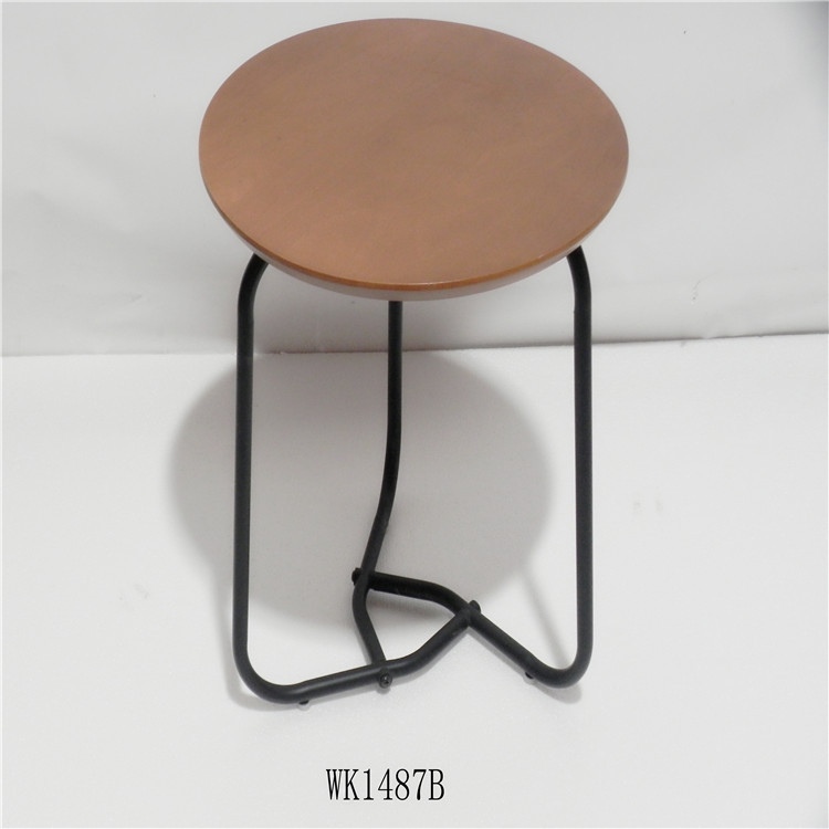 Simple Salon Innovante en métal table basse ronde en bois table d'appoint