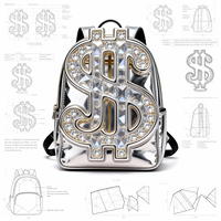 Sac à dos Ita personnalisé, type scolaire, avec insert de présentation unique inclus, design mignon avec symbole de devise