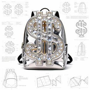 Mochila Ita Personalizada Tipo Escolar con Inserto de Exhibición Único Incluido, Diseño Lindo con Símbolo de Moneda - Product Image 1
