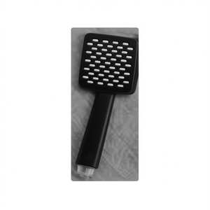 Single Hand Spray Black Large Yuanbao Base Bathroom Showerhead - Product Image 1