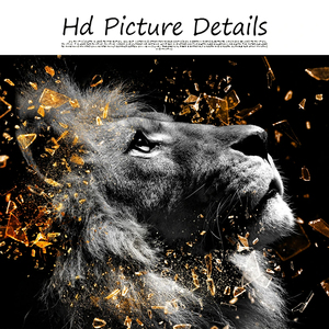 <span class=keywords><strong>Cuadro</strong></span> sobre lienzo para pared moderno, carteles e impresiones de León negro, elefante, <span class=keywords><strong>cebra</strong></span>, sala de estar, decoración del hogar, imágenes de animales - Product Image 2