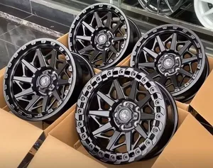 Rines de Acero de 17 Pulgadas, 8.5J, Color Negro, 6*139.7 5*127, Construcción de Aleación, Repuesto/Reparación, Ajuste Universal <span class=keywords><strong>4X4</strong></span> para Jeep - Product Image 4
