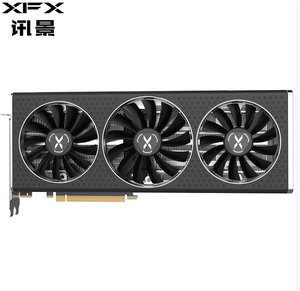 Carte graphique XFX <span class=keywords><strong>RX</strong></span> <span class=keywords><strong>6750XT</strong></span> V2 6750GRE 12 Go OC PC neuve, carte vidéo 192 bits pour ordinateur de bureau, GDDR6 VGA, ventilateur de refroidissement pour jeux informatiques - Product Image 2