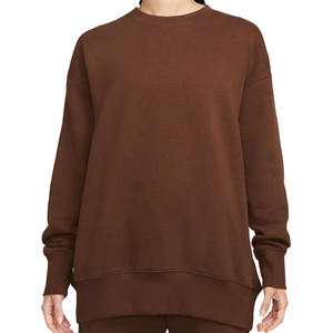 Sweatshirts d'hiver pour femmes de haute qualité sur mesure, 100% coton, uni, respirant, imprimé, tricoté, confectionné avec précision, confortable - Product Image 2