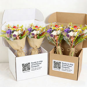 Centre <span class=keywords><strong>de</strong></span> table esthétique <span class=keywords><strong>de</strong></span> luxe en fleurs séchées pour la décoration intérieure, arrangement floral tropical moderne - Product Image 4