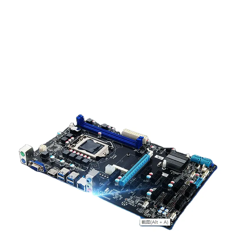 B250 motherboard support 12 GPUs motherboard expert Support LGA1151 Intel G3900 G4400 CPU