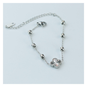 Bracelet à breloques en zircon pour femme, chaîne en acier inoxydable doré, réglable, bijoux en pierres colorées, cadeau - Product Image 1
