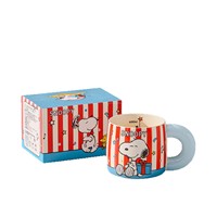 Tasse en céramique Snoopys Big Belly avec poignée épaisse, boîte cadeau, cadeaux d'anniversaire pour enfants, pour café ou thé