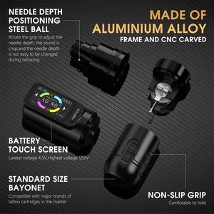 ABS Zetton <span class=keywords><strong>Moteur</strong></span> Brushless 3.5mm/4.0mm Course Entraînement Direct Professionnel Rotatif Pistolet De Tatouage Sans Fil <span class=keywords><strong>Stylo</strong></span> De Tatouage Machine pour Artiste - Product Image 2