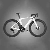 Bicicleta de carretera ligera de 8.8 kg T10 Pro de fibra de carbono de alto módulo, 24 velocidades, electrónica inalámbrica, unisex.