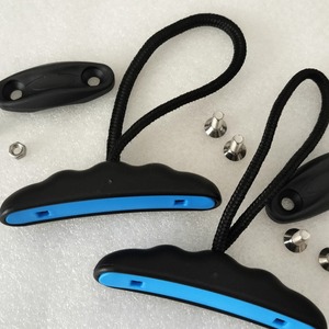 Juego de asas para kayak, material PP antideslizante, negro y azul, para lagos, ríos, uso recreativo - Product Image 1