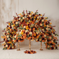 Chemin de table de mariage personnalisé en soie, arche de fleurs artificielles avec longueur flexible et petites fleurs décoratives