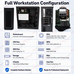 เวิร์กสเตชัน AI รุ่น CMP 170HX รองรับ 4GPU พร้อม VRAM HBM2e ขนาด 256GB, การประมวลผลแบบขนานหลาย GPU V4 Flash, ความเร็ว 55-60 โทเค็น/วินาที - Product Image 6