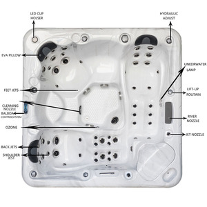 Spas de nage professionnel baignoire de massage de haute qualité bain bouillonnant piscine <span class=keywords><strong>spa</strong></span> extérieure massage sexy - Product Image 2