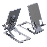 Support de téléphone portable universel pliable et réglable en métal pour tablette et ordinateur de bureau