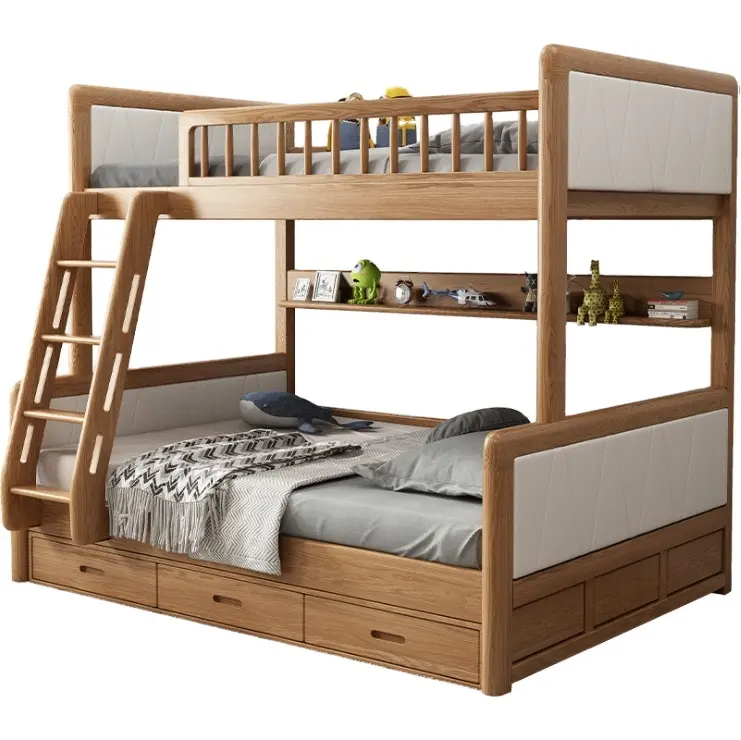 Kayu Tempat Tidur Anak-anak Ruang Tamu Furniture Kamar Anak-Tempat Tidur Susun