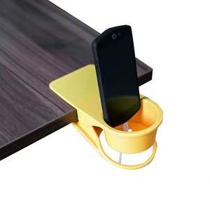 Creative Desk Cup Holder Clip, Desktop Organizer Clamp for Drinks, Phone and Small Items, Wholesale Promotional Gift - Product Image 2