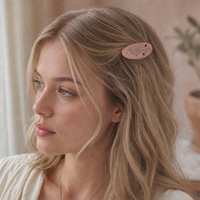 OEM ODM Accessoire de cheveux en acétate style coréen avec strass colorés, vente en gros, cadeau personnalisé unique