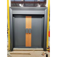 Puerta Clásica Reforzada de Aluminio Fundido para Vestíbulo de Hotel, Hoja Única, Certificación CE, Personalizada para Uso Residencial, Pedido al por Mayor